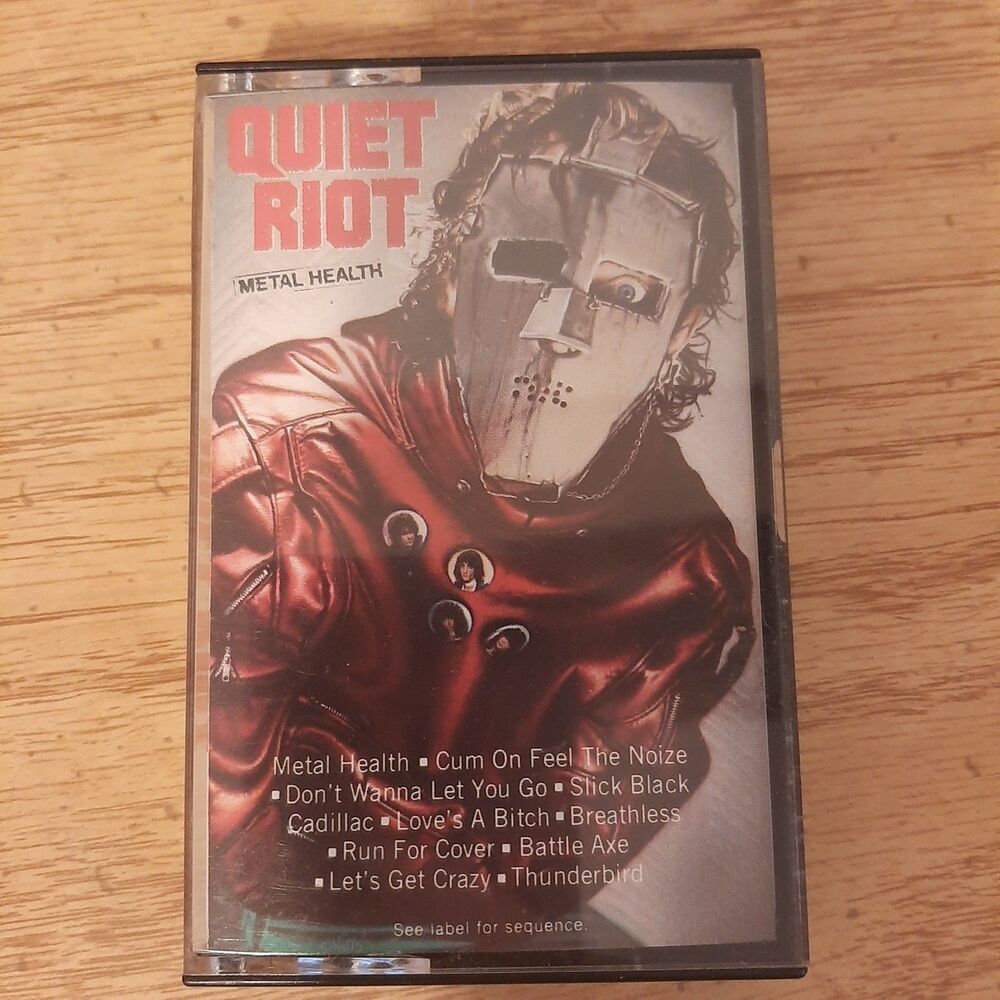 Vtg 1983 Cassette Tape Quiet Riot Metal Health FZT 38443 Pasha